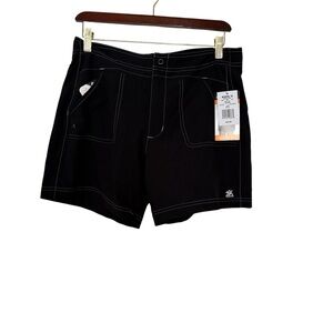 ZeroXposur Woman's Size M Black Athletic Hybrid Swim Shorts Sportswear Workout